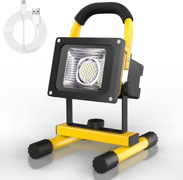 T-SUN Projecteur LED Rechargeable 30W 2500LM