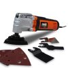 FEIDER – Multifonction 400 W - Accessoires 2 Tailles de Lame Bois/Plastique, 1 racloir, 1 plateau de ponçage et 2 abrasifs – Changement d'accessoires...